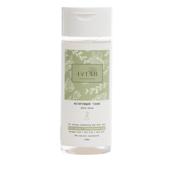 Матирующий тоник 19Lab