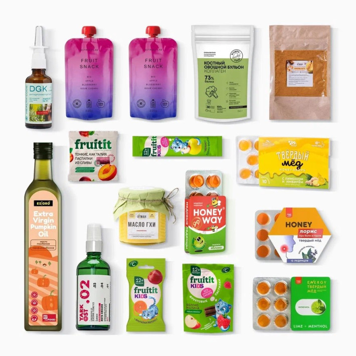 Бокс "Лакомый и не только" 1 (16 продуктов) сентябрь (147р за продукт)