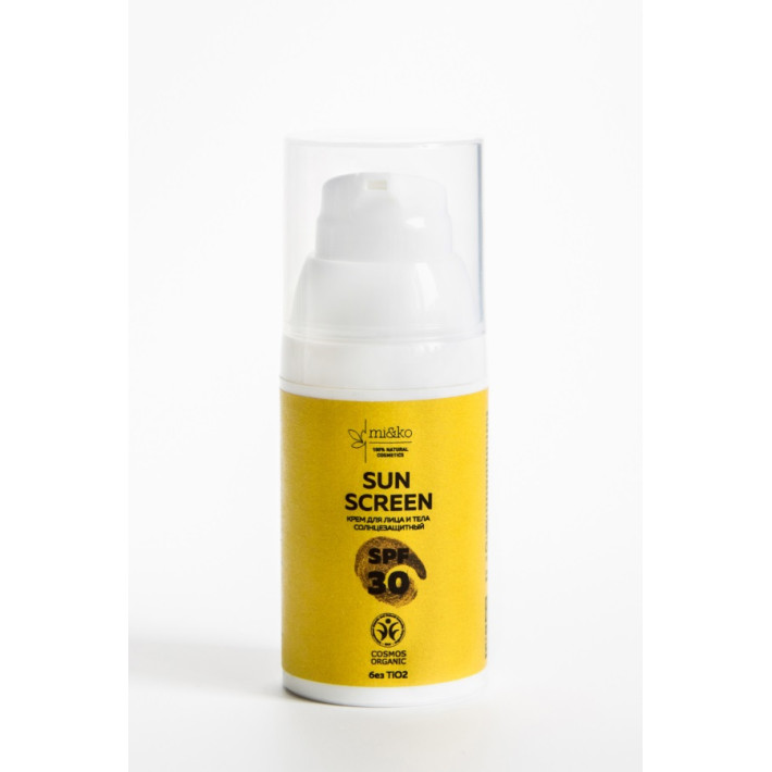 Крем для лица и тела солнцезащитный Sun Screen SPF30 Mi&Ko
