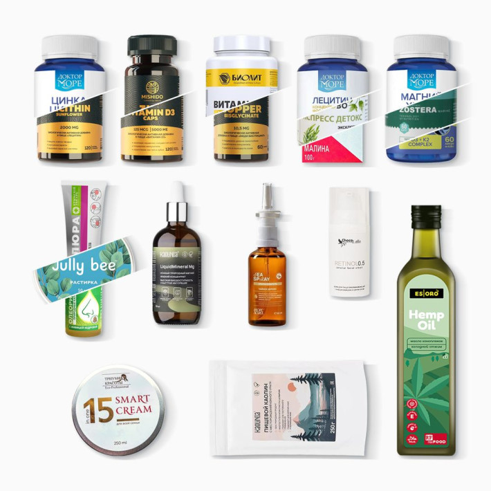 Бокс "Аптечка.Лучшее" (12 продуктов) октябрь